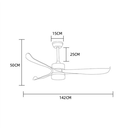 Plafonski ventilator sa led svetlom - savršen
 dodatak za dnevne i trpezarijske sobe i poslovne prostore.