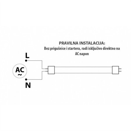 DAWN LED CEV T8 9W 6500K 1260lm JEDNOSTRANA NEW