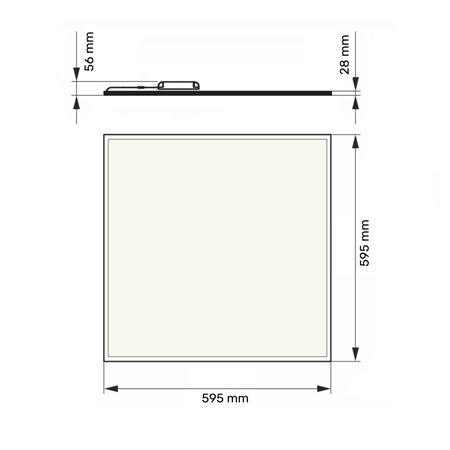 DAWN LED PANEL HN-PL6060 36W 4000K (4320lm) BACKLIGHT IP65