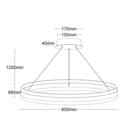 Elegantni LED luster snage 48W