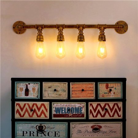 RUSTIK 29 ZIDNA LAMPA W0021-4 4*E27 BAKAR