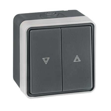22507.A1 Taster sklopka roletne PROTECTA 10AX 250V~ IP55, tamno siva