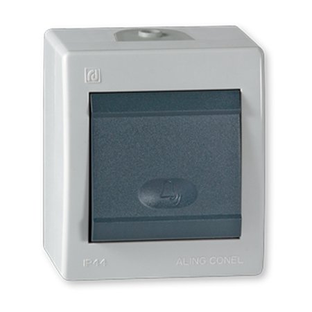 256.1A Taster sklopka za zvono POWER 10A 250V~ IP44, sivo /antr