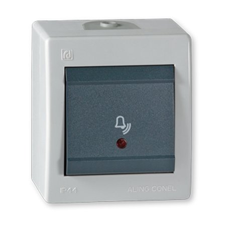 256I.1A Taster sklopka za zvono POWER sa indik. 10A 250V~ IP44,