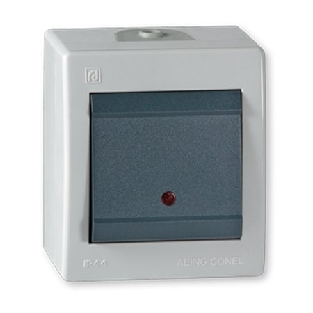 259.1A Sklopka jednopolna POWER sa indik. 16A 250V~ IP44, sivo