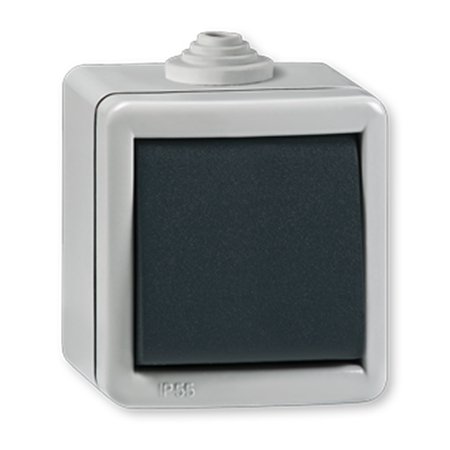 281.1A Sklopka jednopolna ARMOR 10A 250V~ IP55, sivo /antracit