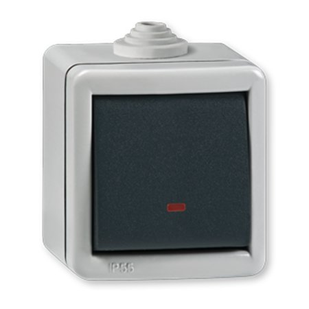 2831.1A Sklopka naizmenična ARMOR sa indik. 10A 250V~ IP55, sivo