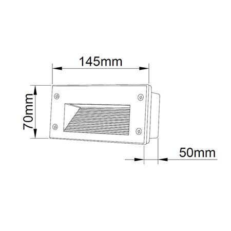 LED SVETILJKA JM 041 ZIDNA 3W 3000K IP54 BELA