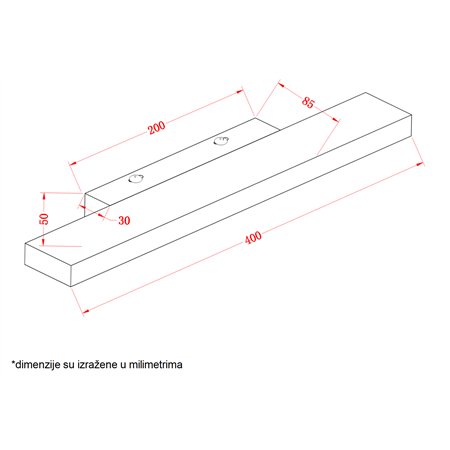 VESTA 142 ZIDNA LAMPA LED 8W 4000K IP44