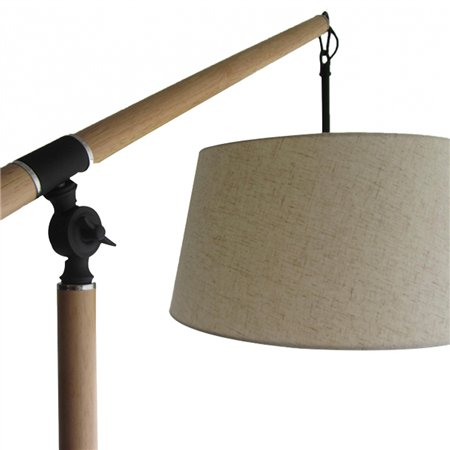 Elegantna podna lampa od drveta.