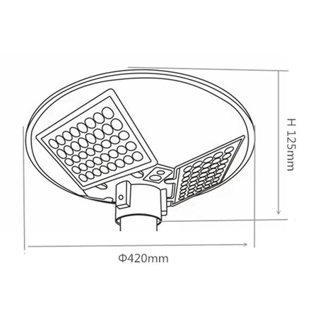 LED ULIČNA SOLARNA SVETILJKA E05 20W 4000K