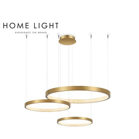 LED luster ogromne svetlosne moći u boji mesinga.