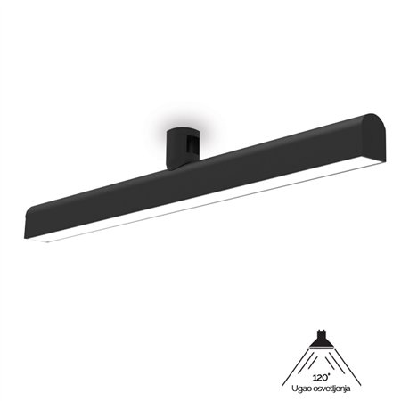 Modularna LED šinska svetiljka crne boje