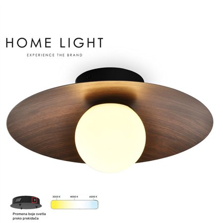 LED plafonjera sa prekidačem za izmenu boje svetla.