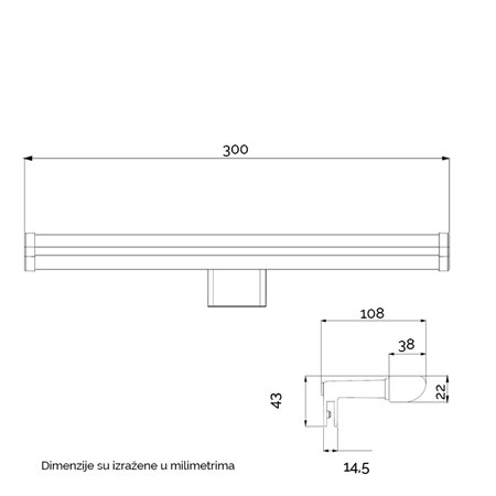Led lampa za kupatilo