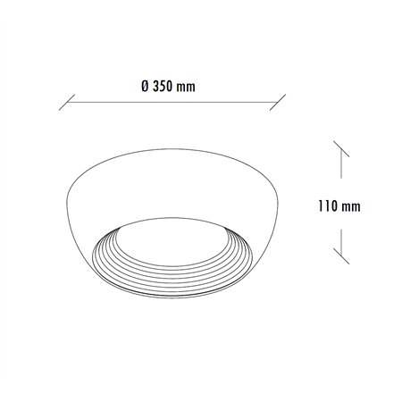 VESTA 624 PLAFONSKA SVETILJKA 24W 3000K BELA/ZLATO