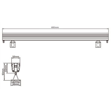 LED WASHER REFLEKTOR JM-078 36W RGBWW 4in1 3000K IP66 24V