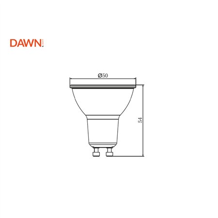 DAWN LED SIJALICA DIMABILNA GU10 7W 4000K 560lm 36°