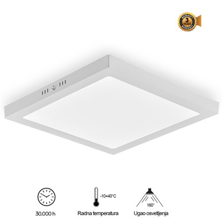 Nadgradni LED panel kvadratnog oblika