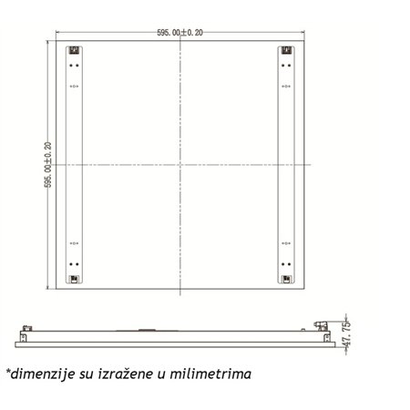 KUĆIŠTE LED PANELA T02A6060AN